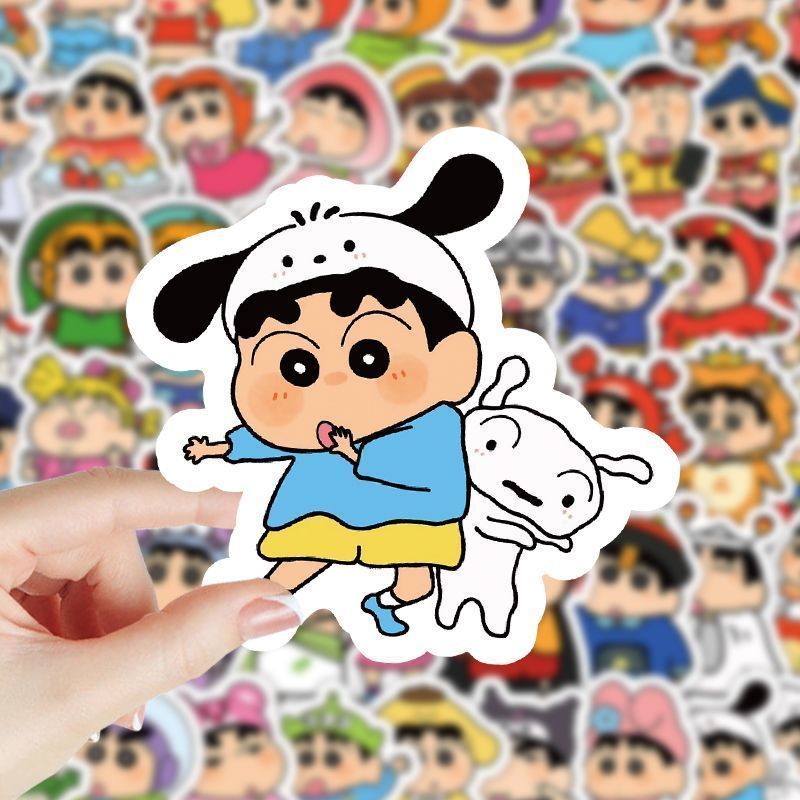 Cardstock Paper Pack - Naklejki Crayon Shin-chan, urocze, 100 sztuk,