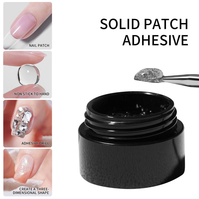 Glue Stick Pack - 3 szt./zestaw Solidne Tipsy do Paznokci