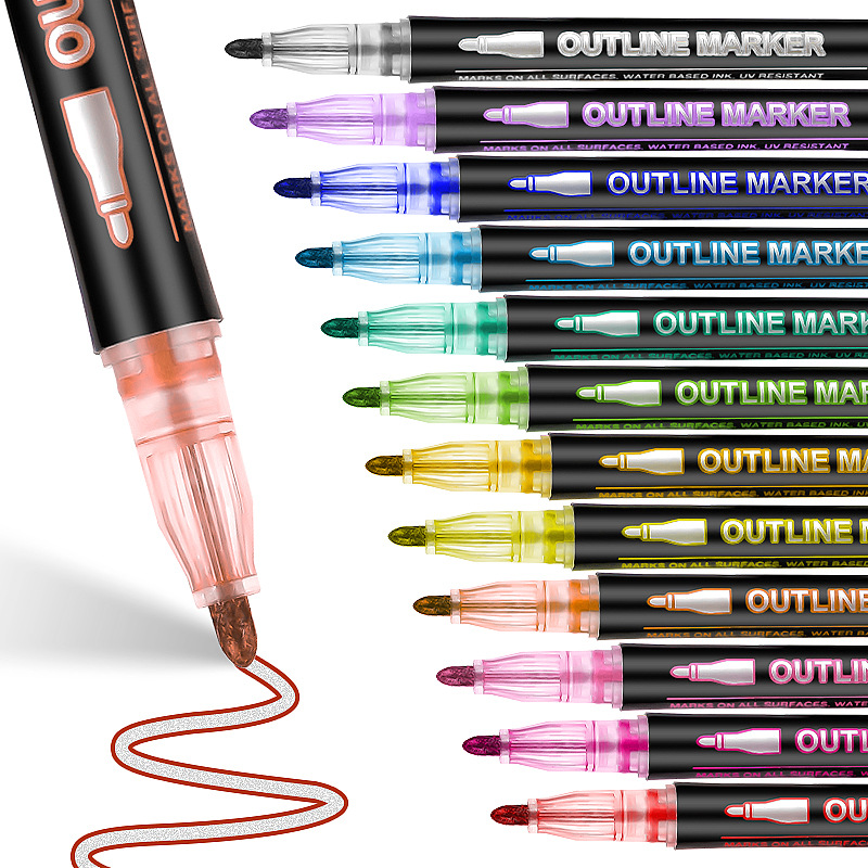 Highlighter Set Pastel - 8-60 Kolorowe Pisaki do Rysowania z