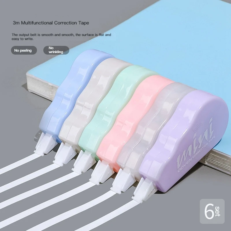 Correction Tape Roller - 6 sztuk/paczka taśmy korekcyjne upominek promocyjny