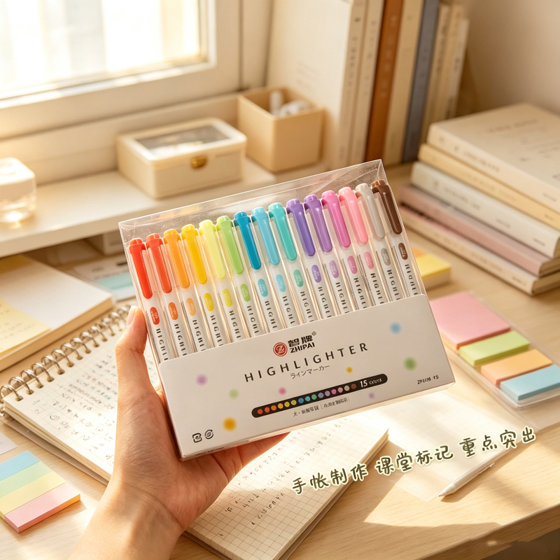 5 Kolorów Dwustronne Zakreślac – Highlighter Set Pastel recenzja i cena