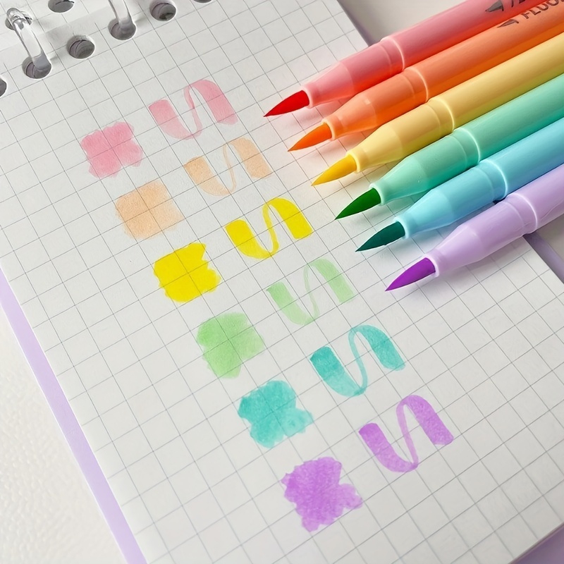6 sztuk miękka szczotka fluore – Highlighter Set Pastel recenzja i cena