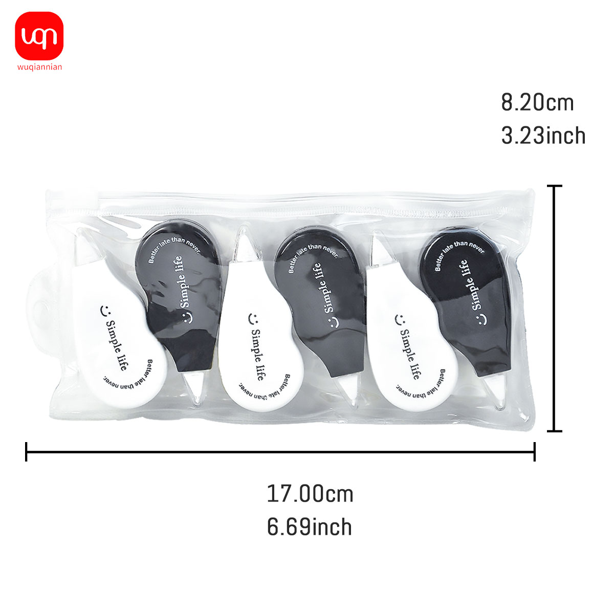 WQN - Czarno-biała mini taśma  – Office Supply Office Stationery Items recenzja i cena